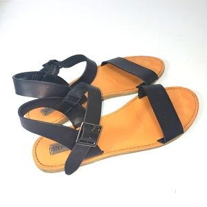 Steve Madden 8.5 Gladiator Sandals Brown Black